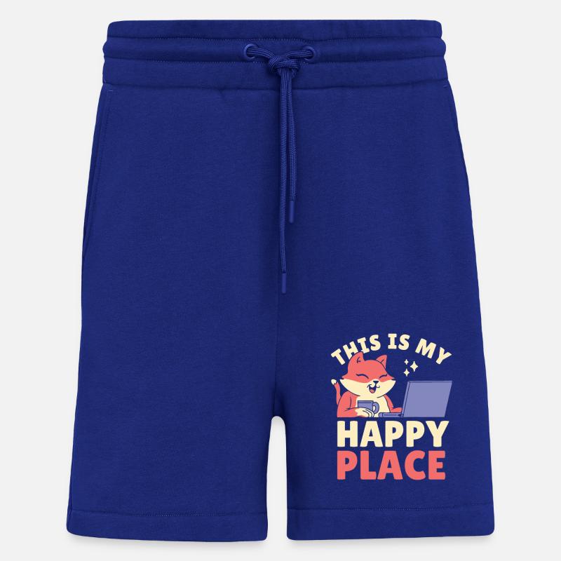 C’est mon endroit heureux - Short bio décontracté fabriqué en UE - Iconic Blue