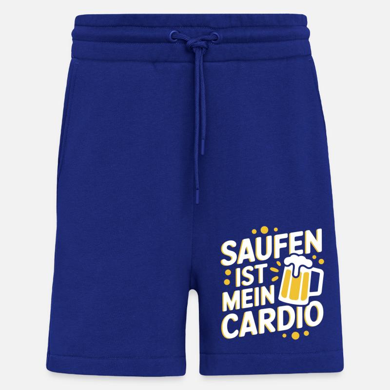 Boire est mon cardio - Short bio décontracté fabriqué en UE - Iconic Blue