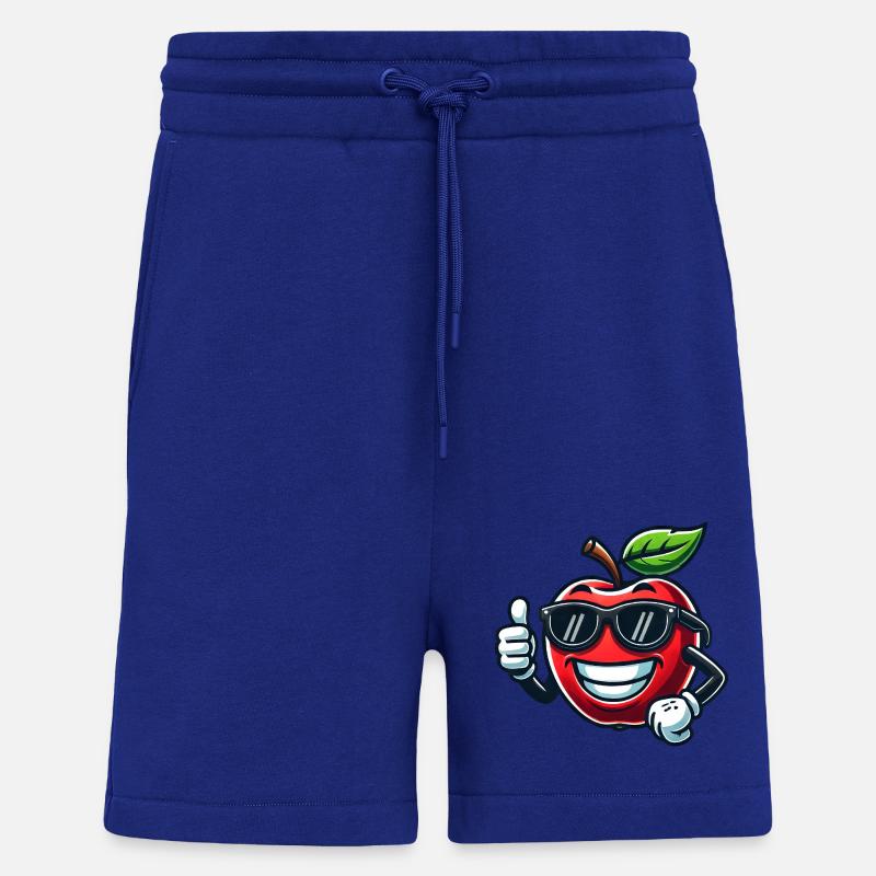 Cool Apple Fruit with Sunglasses - Shorts - made by SPREAD - Iconic Blue
