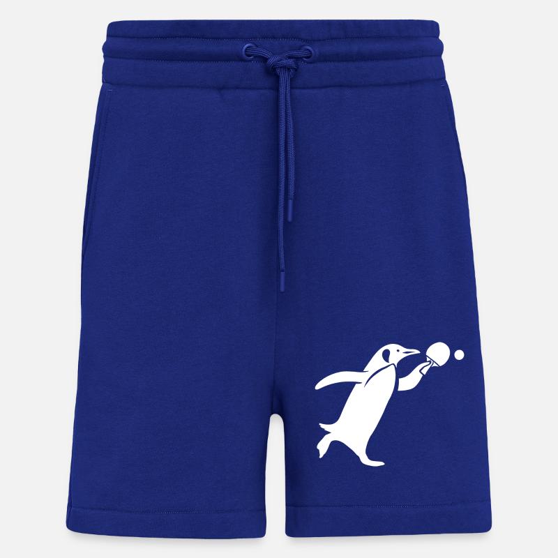 Silhouette de ping-pong pingouin - Short bio décontracté fabriqué en UE - Iconic Blue