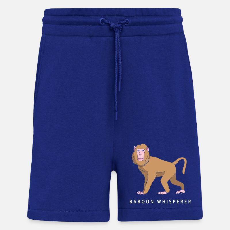 Baboon Baboon Primate Monkey Monkey - Shorts - made by SPREAD - Iconic Blue