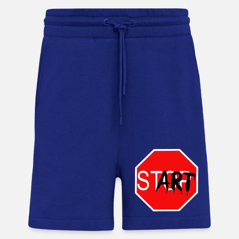 Startzeichen Graffiti Stoppschild - Shorts - made by SPREAD - Iconic Blue