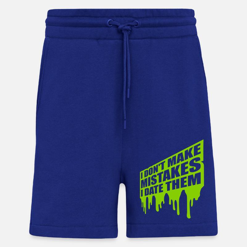 Date Mistakes Zitat Logo - Shorts - made by SPREAD - Iconic Blue