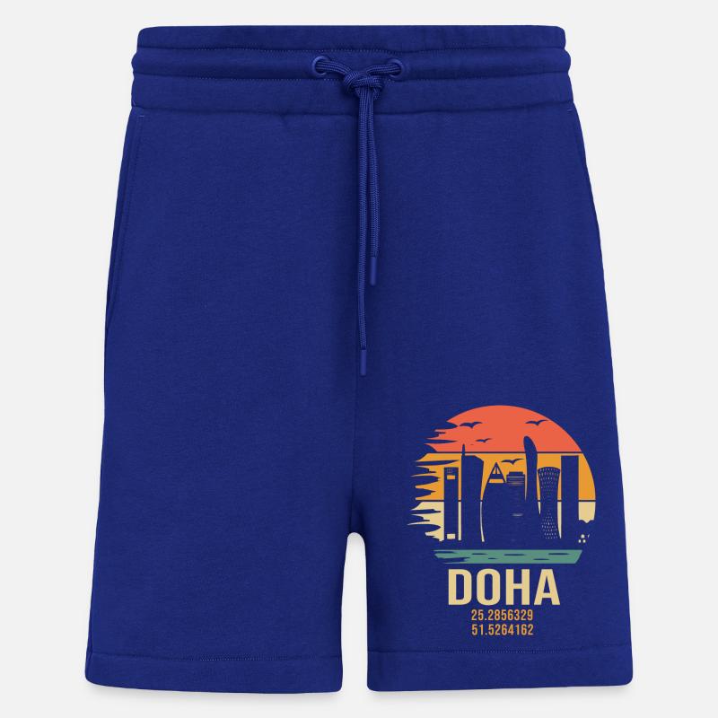Katar Doha Doha Katar - Shorts - made by SPREAD - Iconic Blue