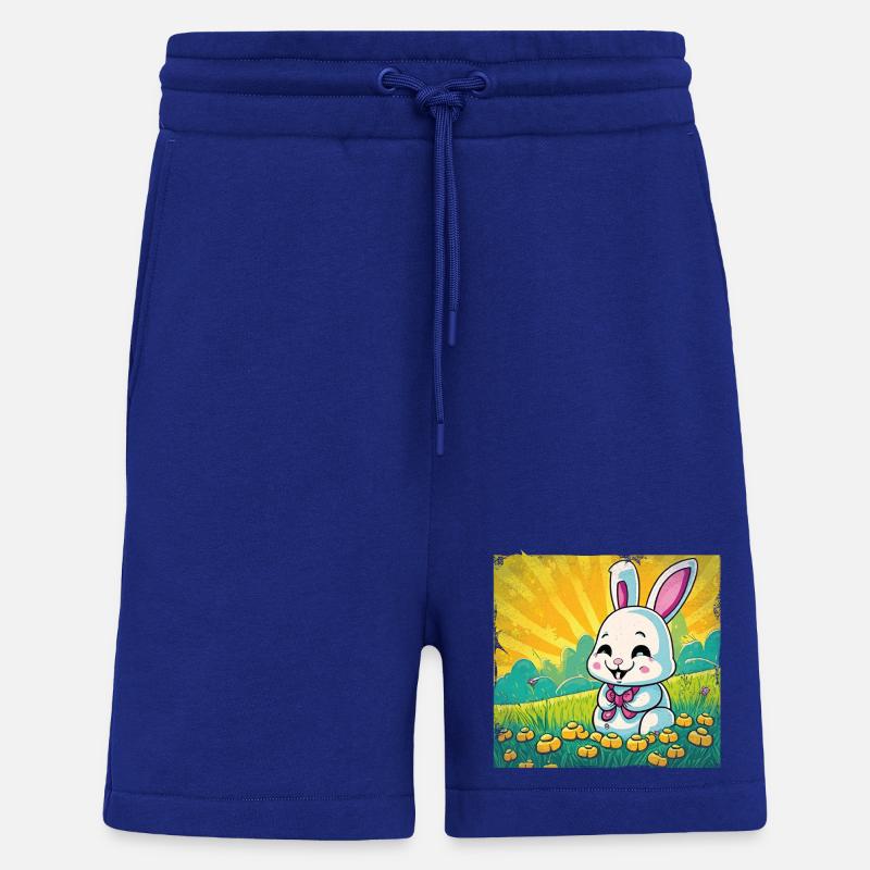 Style comique de lapin drôle - Short bio décontracté fabriqué en UE - Iconic Blue