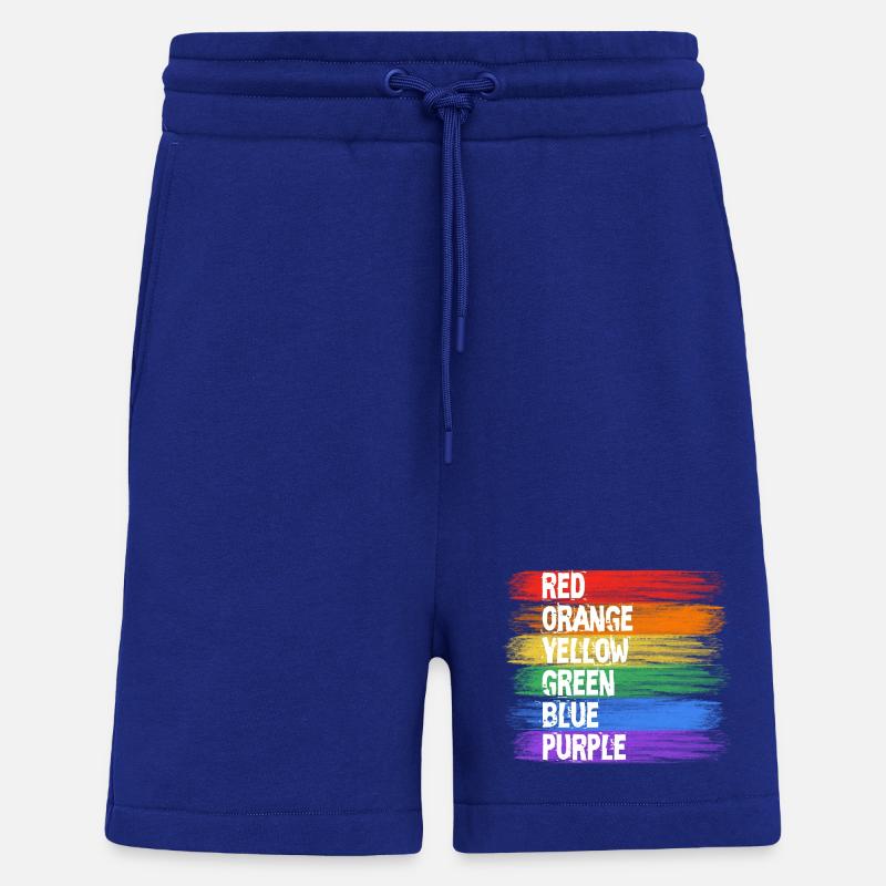 Regenbogenfarben Streifenkunst - Shorts - made by SPREAD - Iconic Blue