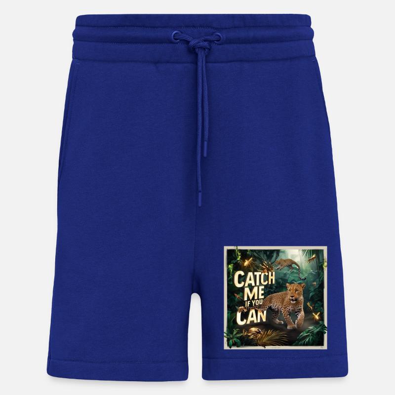 Dschungel Leopard Sprung - Shorts - made by SPREAD - Iconic Blue