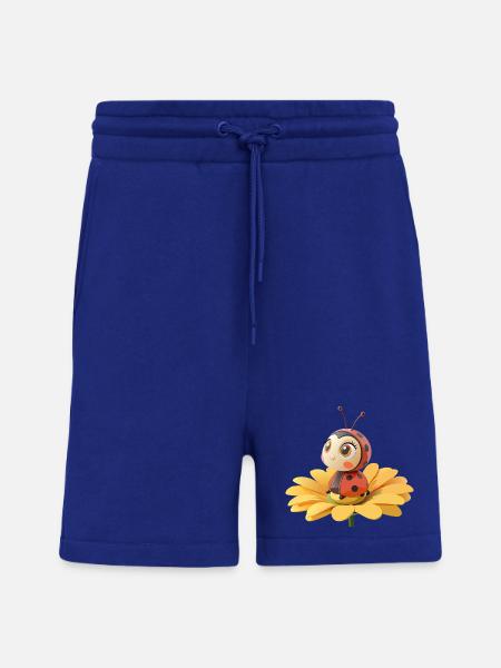 Cute ladybug on a flower - Shorts - made by SPREAD - Iconic Blue