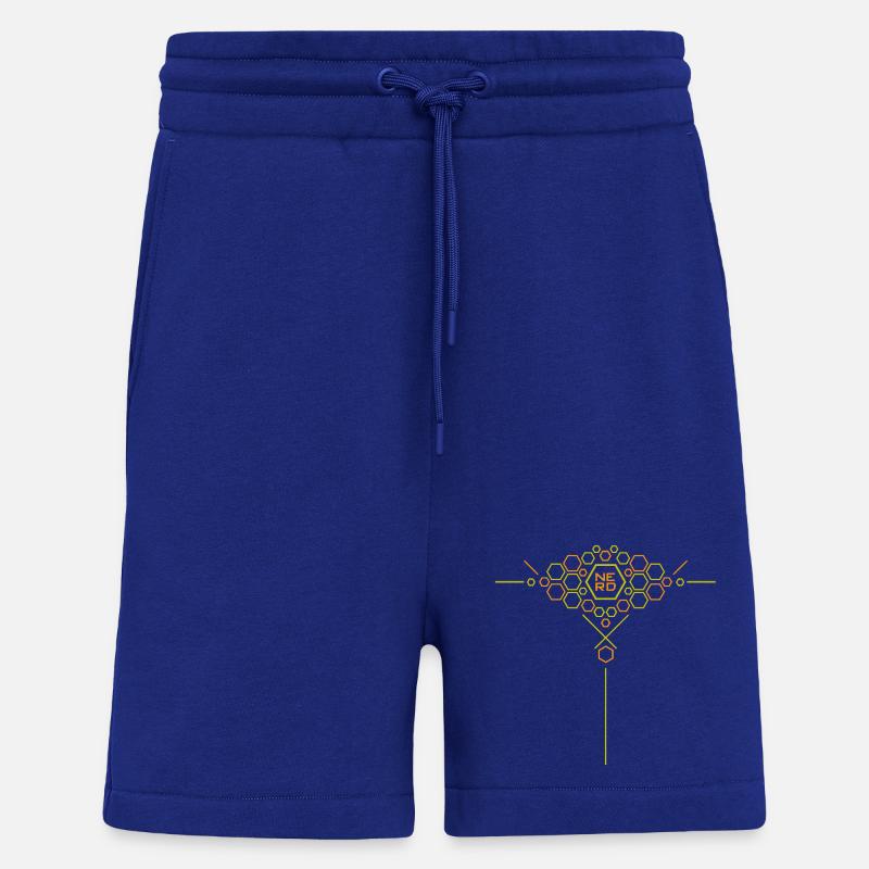 Nerd Hex Muster Gradient - Shorts - made by SPREAD - Iconic Blue