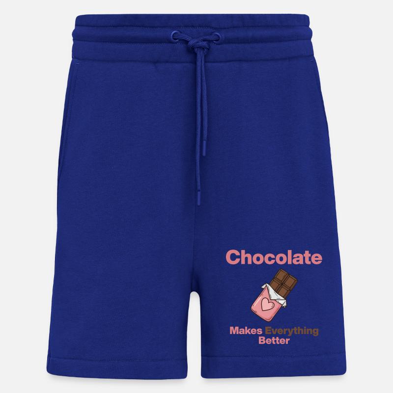 Chocolate makes everything better - Shorts - made by SPREAD - Iconic Blue