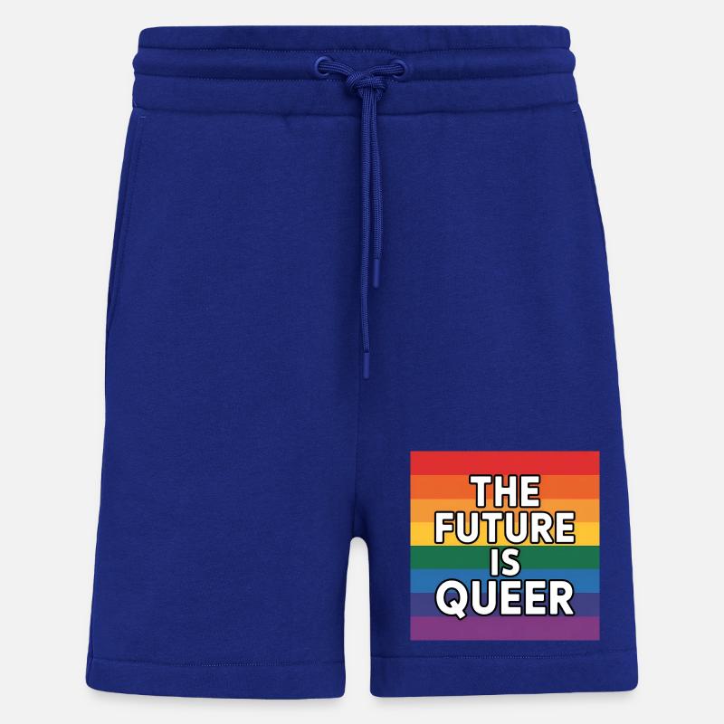 Die Zukunft ist queer – Pride Tee - Shorts - made by SPREAD - Iconic Blue