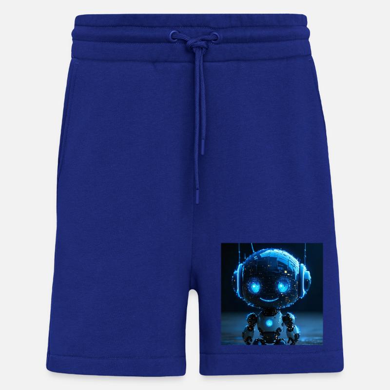 Roboter-KI-Datensniffer - Shorts - made by SPREAD - Iconic Blue