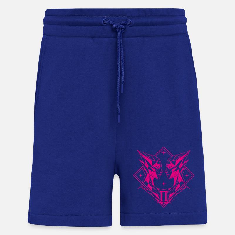 Gémeaux – Dualité et Équilibre - Short bio décontracté fabriqué en UE - Iconic Blue