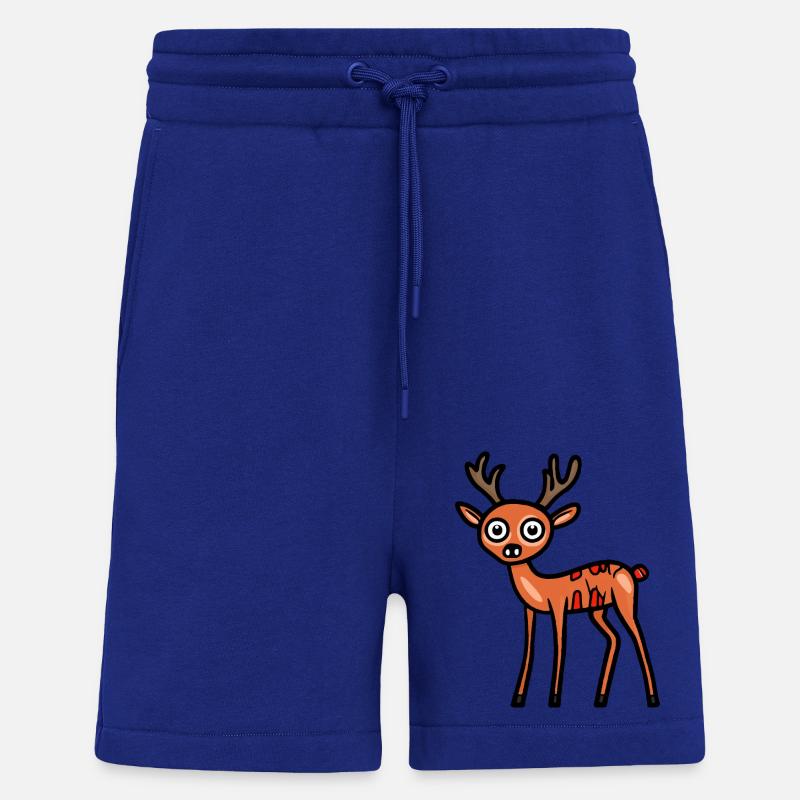 Deer Halloween Comic Funny - Shorts - made by SPREAD - Iconic Blue