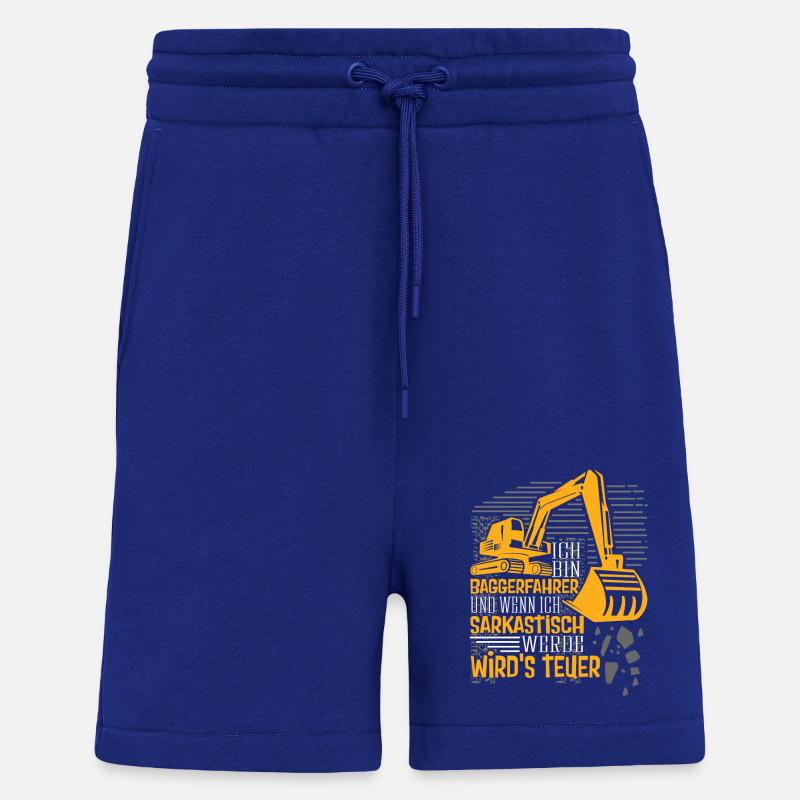 Baggerfahrer wenn ich sarkastisch - Shorts - made by SPREAD - Iconic Blue