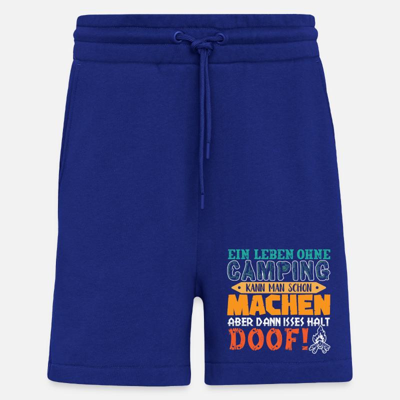 Camper Camping Caravan Saying - Shorts - made by SPREAD - Iconic Blue