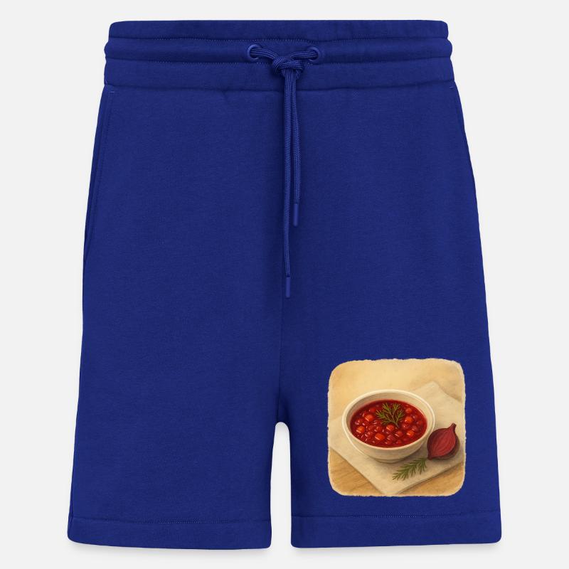 Soupe de betteraves - Short bio décontracté fabriqué en UE - Iconic Blue