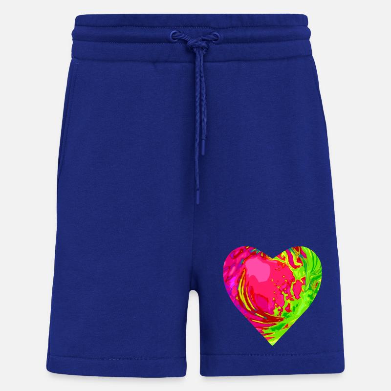 Psychedelisches Herzfarben Muster - Shorts - made by SPREAD - Iconic Blue