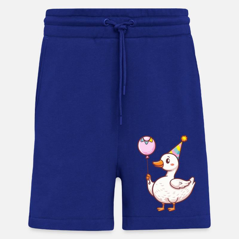 Goose Birthday Comic Cute - Shorts - made by SPREAD - Iconic Blue