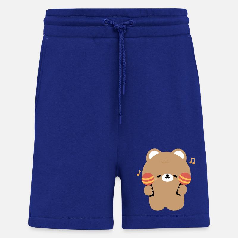 Bear Maraca Beat - Shorts - made by SPREAD - Iconic Blue