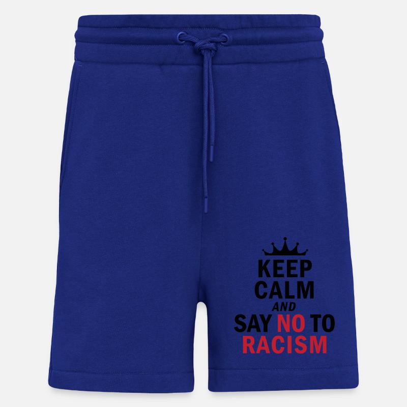 Keep Calm…. No Racism - Shorts - made by SPREAD - Iconic Blue