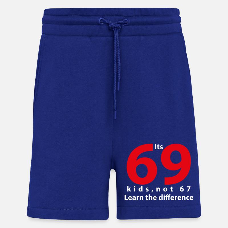 its_69 pas 67 blancs - Short bio décontracté fabriqué en UE - Iconic Blue