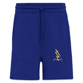 Abstraction jaune - Short bio décontracté fabriqué en UE - Iconic Blue - Devant