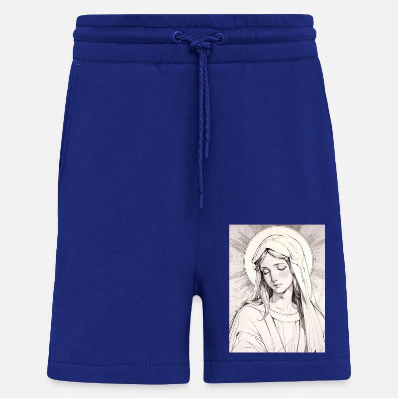 Vierge Mère, grâce éternelle - Short bio décontracté fabriqué en UE - Iconic Blue