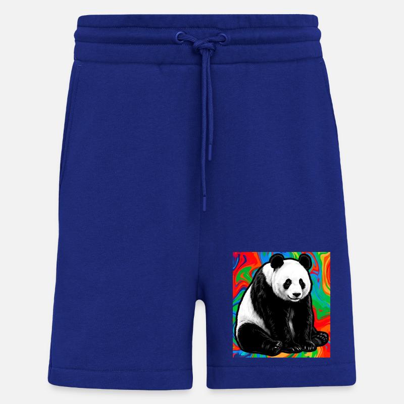 panda - Short bio décontracté fabriqué en UE - Iconic Blue