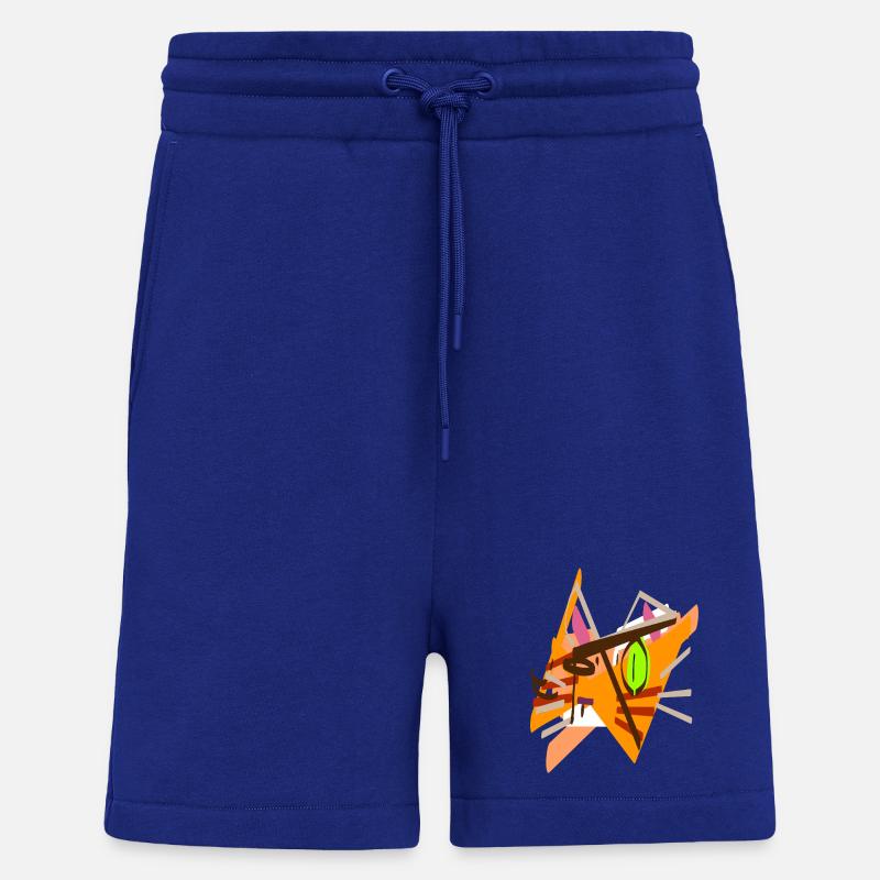 funny kitten abstract - Shorts - made by SPREAD - Iconic Blue