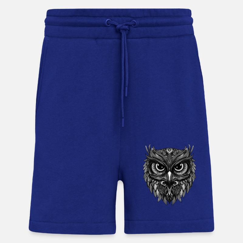 Eule Portrait - Shorts - made by SPREAD - Iconic Blue