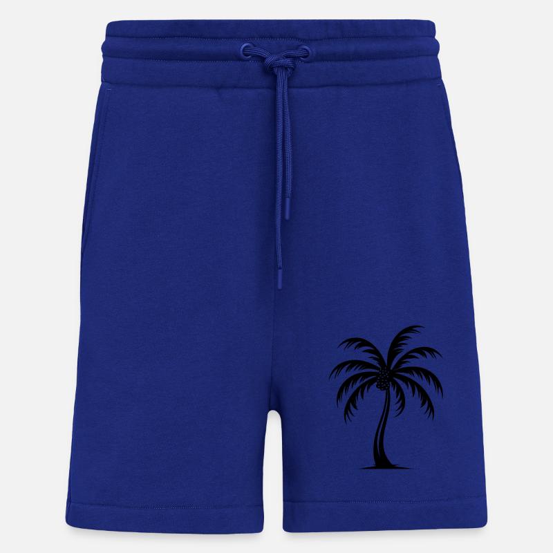 Vacances Palm Tree - Short bio décontracté fabriqué en UE - Iconic Blue