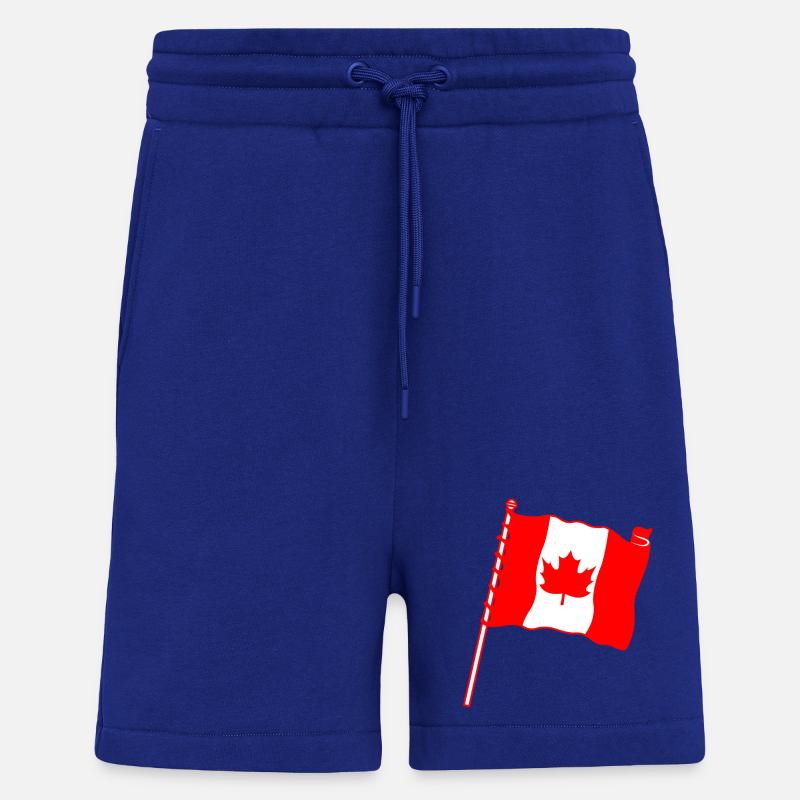 Drapeau : Feuille d’érable du Canada - Short bio décontracté fabriqué en UE - Iconic Blue