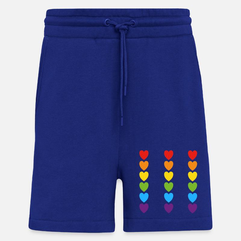 Pride Rainbow Hearts - Shorts - made by SPREAD - Iconic Blue