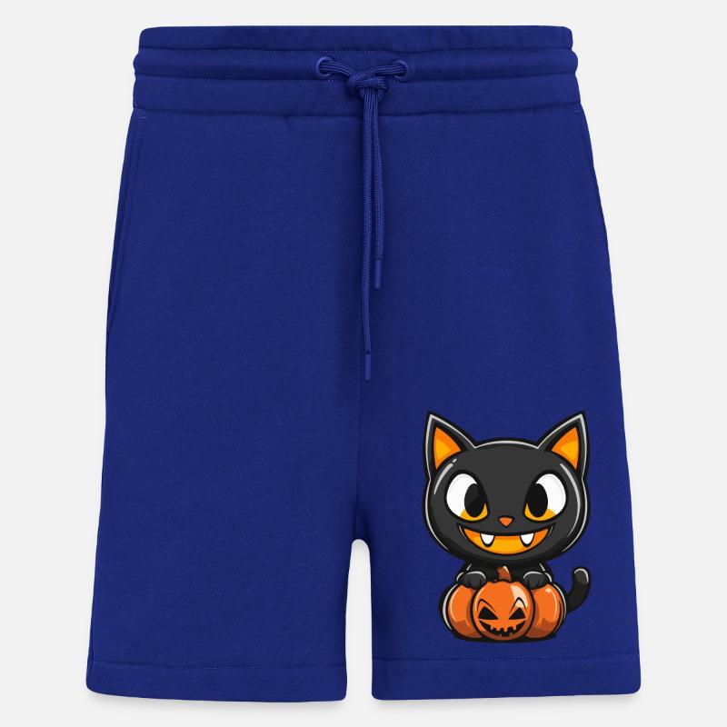 Chat Halloween Chat - Short bio décontracté fabriqué en UE - Iconic Blue