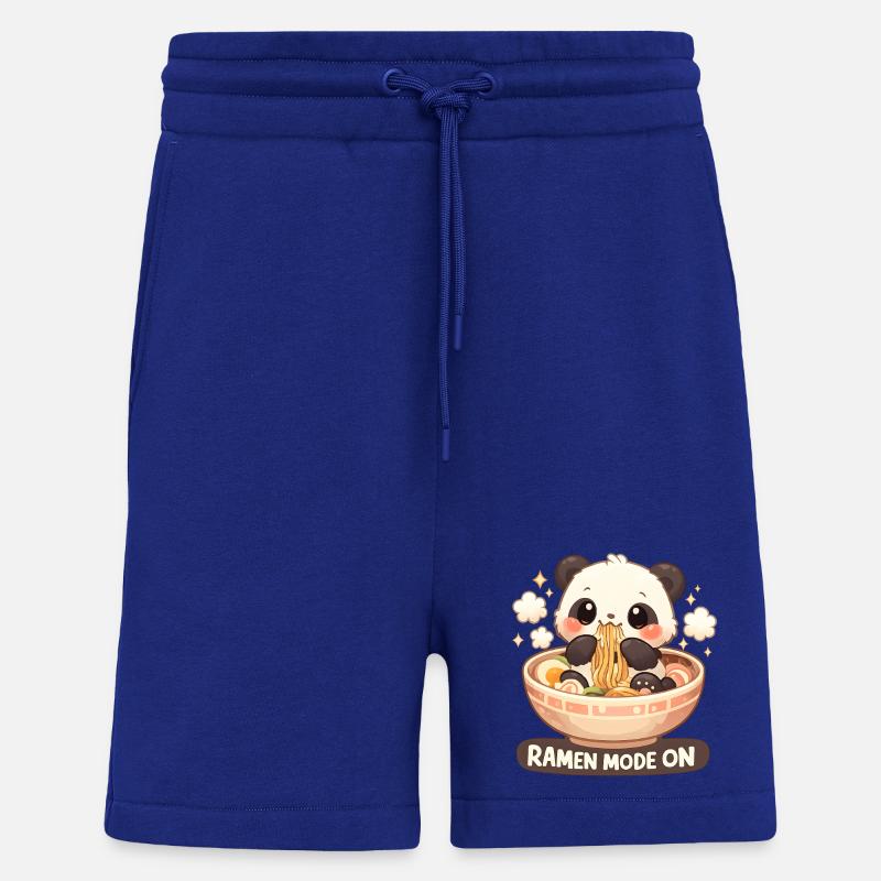 Ramen Panda Mode Activé - Short bio décontracté fabriqué en UE - Iconic Blue