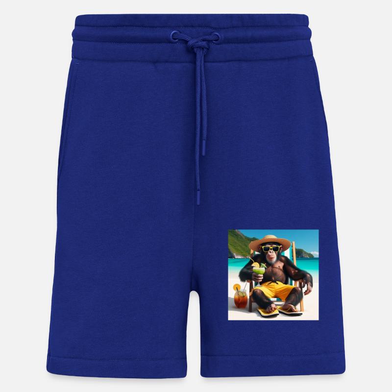 Singe de vacances - Short bio décontracté fabriqué en UE - Iconic Blue