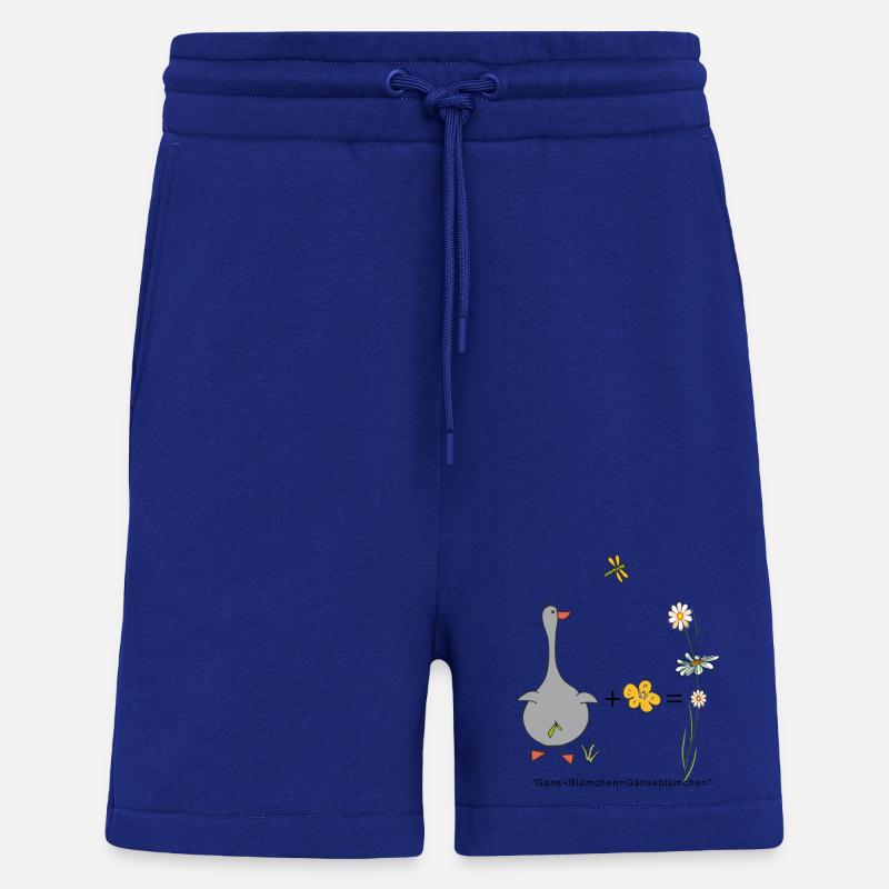 Gans und Blümchen gleich Gänseblümchen - Shorts - made by SPREAD - Iconic Blue