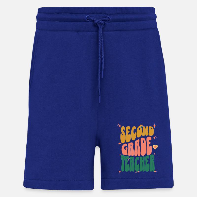 Second Grade Teacher Retro - Shorts - made by SPREAD - Iconic Blue