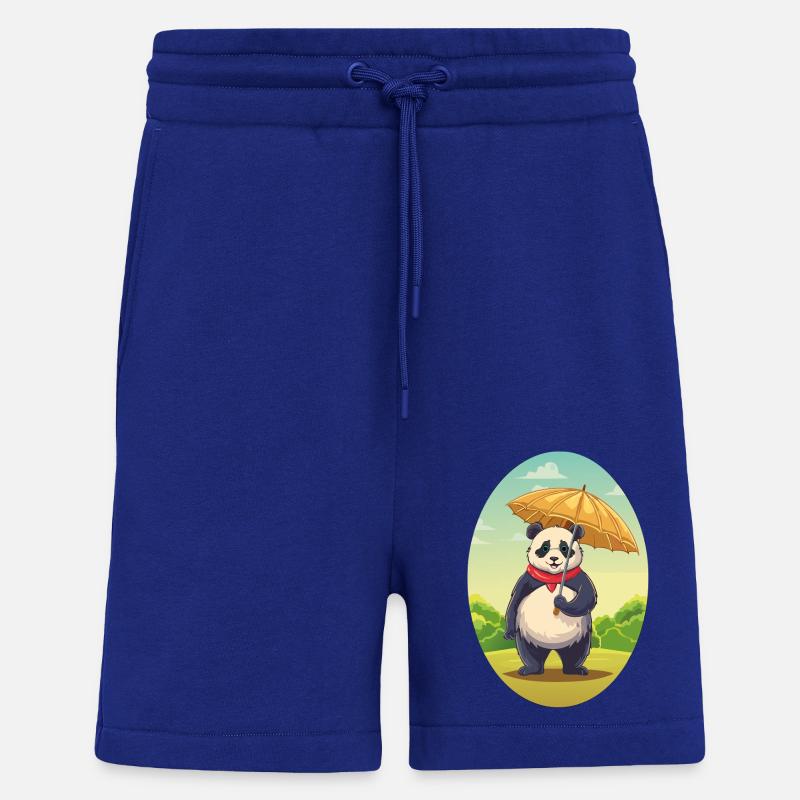 Charmanter Panda mit Regenschirm - Shorts - made by SPREAD - Iconic Blue