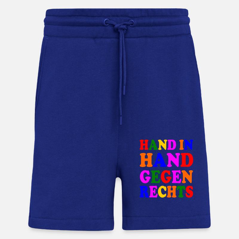 Gegen rechts - Shorts - made by SPREAD - Iconic Blue