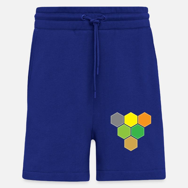 Hexagons v victory - Shorts - made by SPREAD - Iconic Blue