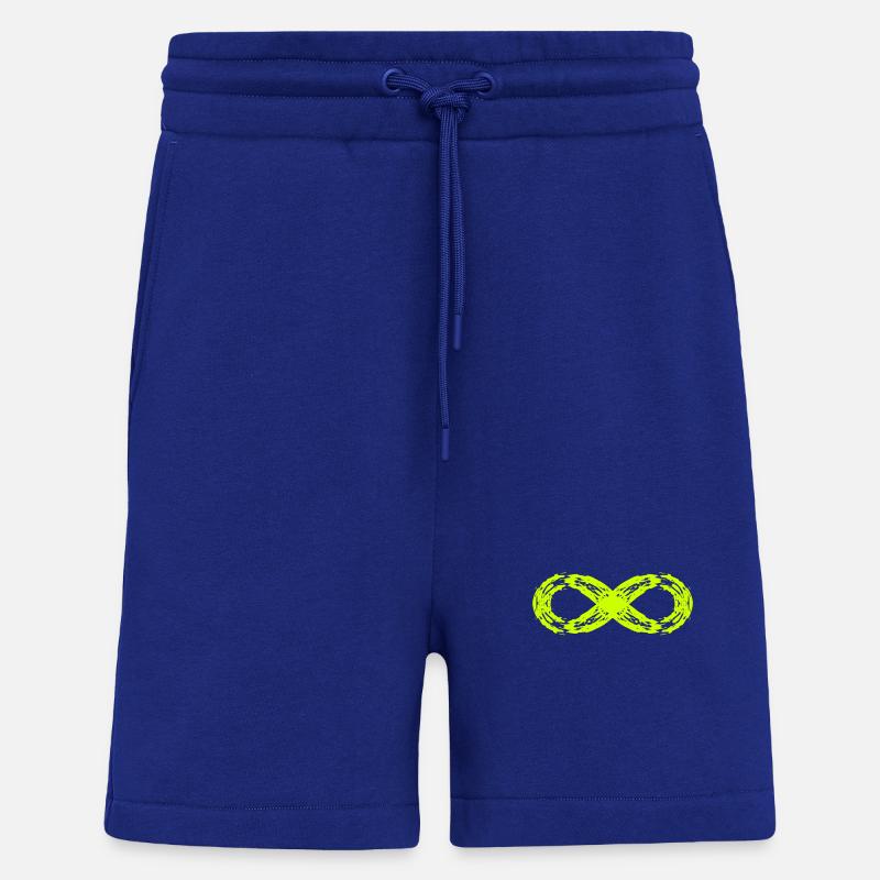 Unendlich Symbol Zeichen Symbol - Shorts - made by SPREAD - Iconic Blue