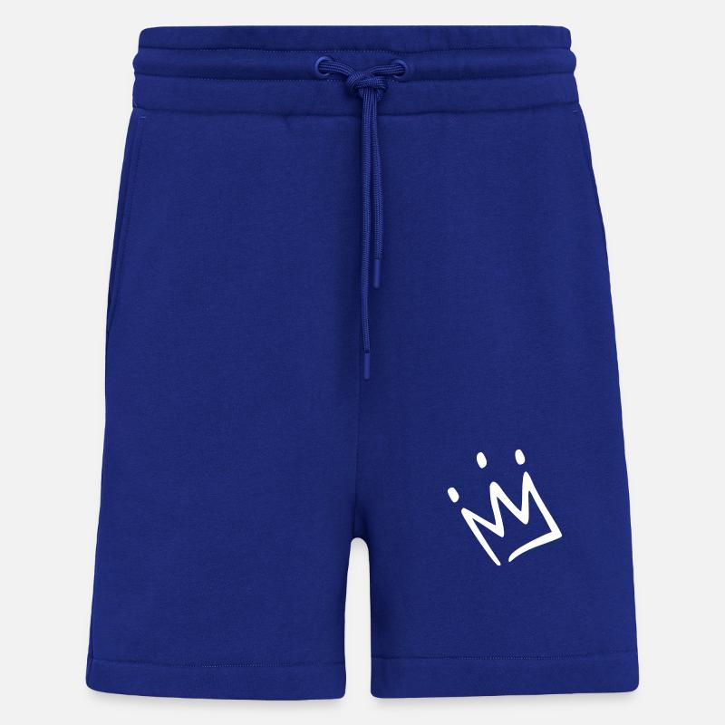 Krone weiß - Shorts - made by SPREAD - Iconic Blue