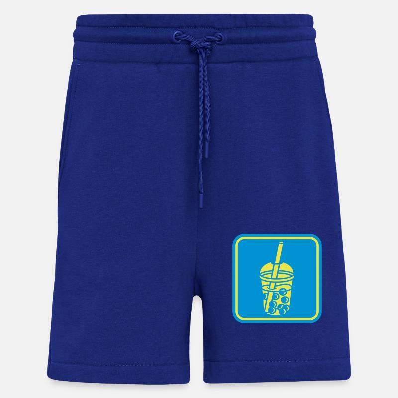 Schild Bubble Tea Button - Shorts - made by SPREAD - Iconic Blue