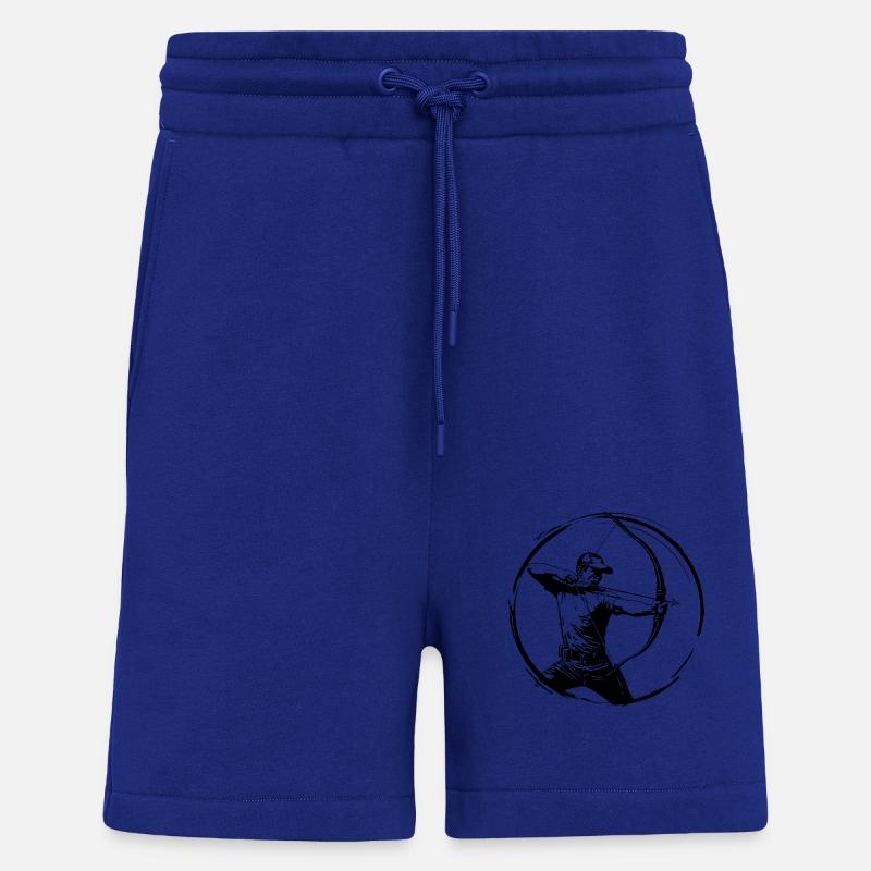 Bogenschießen Mann Silhouette - Shorts - made by SPREAD - Iconic Blue