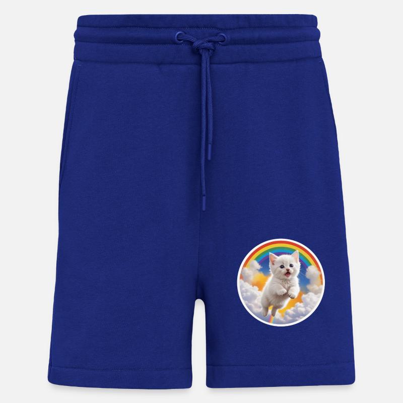 Weißes Kätzchen Regenbogen 3 - Shorts - made by SPREAD - Iconic Blue