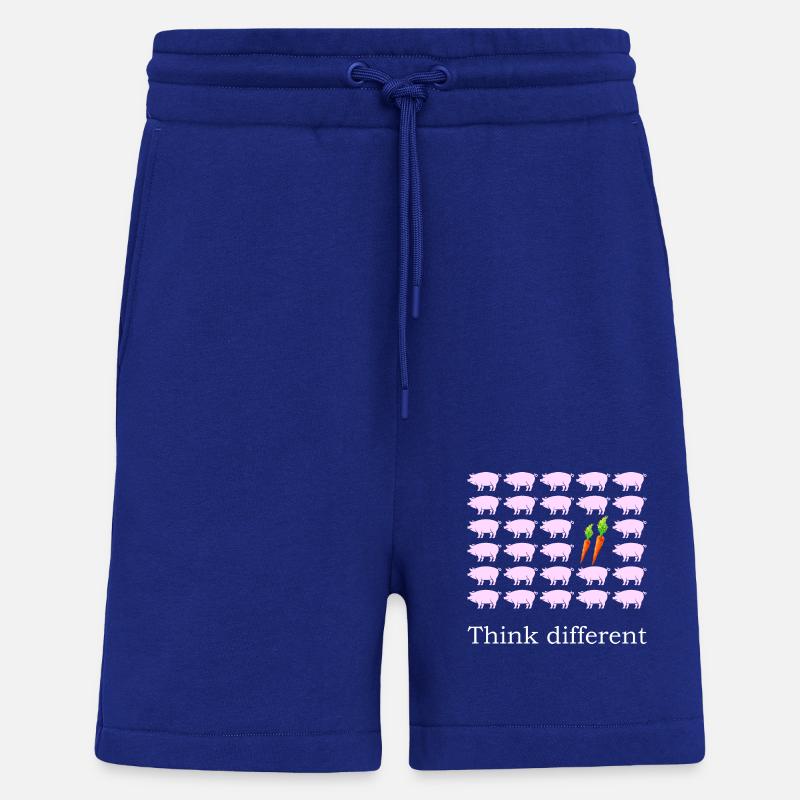 Think different - Vegetarier Bio - Shorts - made by SPREAD - Iconic Blue