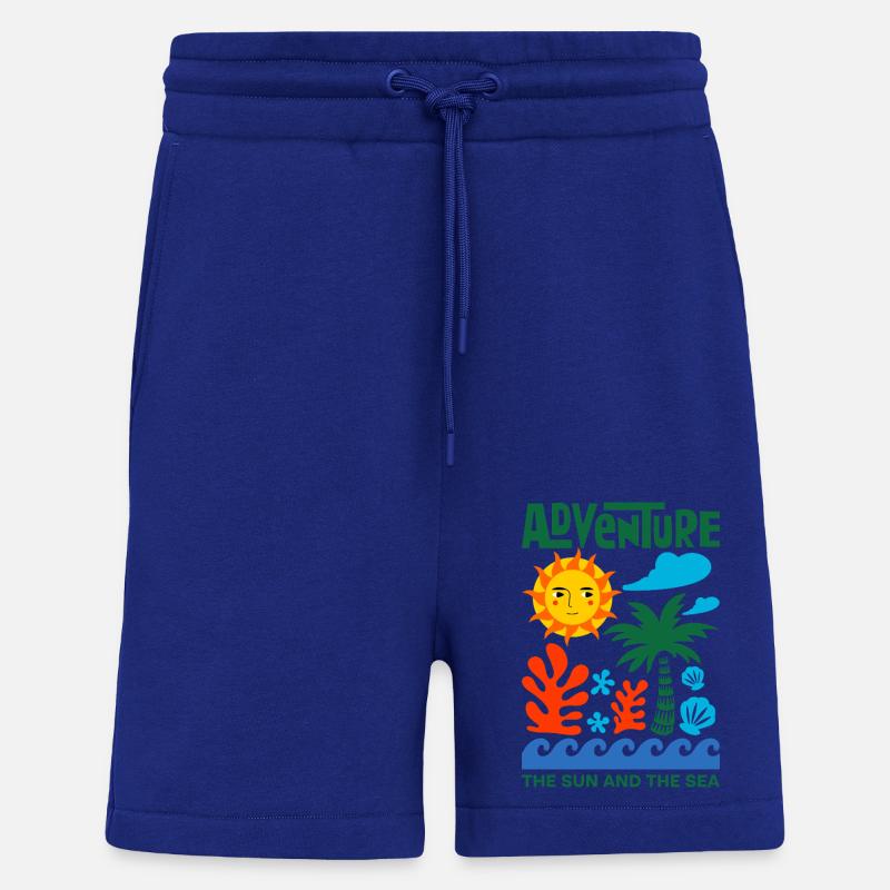 Mer et vacances - Short bio décontracté fabriqué en UE - Iconic Blue