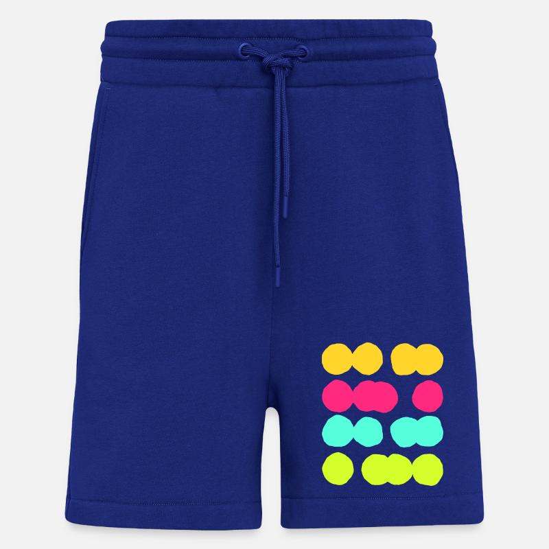 Colourful Abstract Circle Pattern - Fun & Vibrant - Shorts - made by SPREAD - Iconic Blue